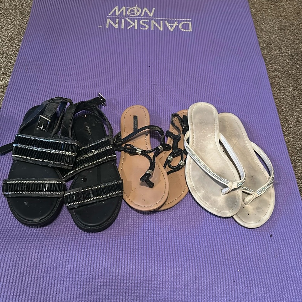 Bundle 3 used sandals 7 71/2